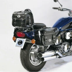 Hepco & Becker 620.305 Scarlett Leather Bag Set, 18 Liters -COB Motorcycle Shop hepco becker 620 300 scarlett leather bags image4