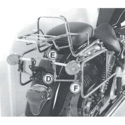 Hepco & Becker 650.782 Rear Rack, Chrome For Bonneville Amerika / Speedmaster