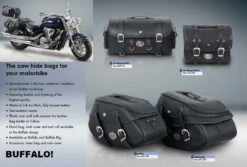 Hepco & Becker Big Buffalo C-bow Leather Bags, 30 Liter Plain -COB Motorcycle Shop hepco becker leather bag 35 liter 2