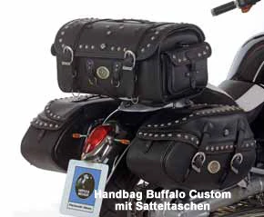 Hepco & Becker Big Buffalo C-bow Leather Bags, 35 Liter Studded 6 Hepco & Becker Big Buffalo C-bow Leather Bags, 35 Liter Studded - Image 4