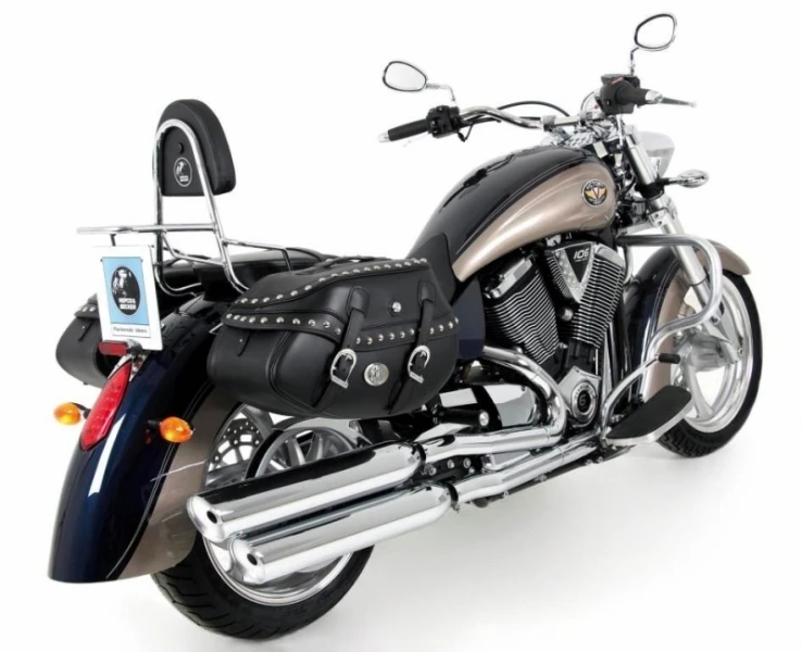 Hepco & Becker Big Buffalo C-bow Leather Bags, 35 Liter Studded 9 Hepco & Becker Big Buffalo C-bow Leather Bags, 35 Liter Studded - Image 7