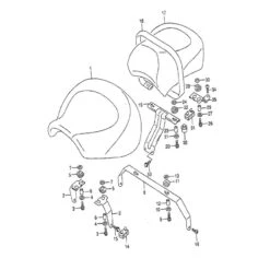 Highway Hawk MB04-4040_6 Rear Passenger Seat For Suzuki Intruder 1500 7 Highway Hawk MB04-4040_6 Rear Passenger Seat For Suzuki Intruder 1500 -COB Motorcycle Shop highway hawk mb04 4040 4 solo seat image3 1