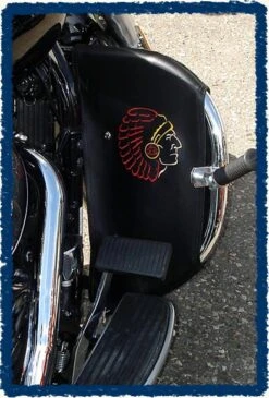 Sage Brush Engine Guard Chaps - Drifter 1500 With OEM Bar -COB Motorcycle Shop indian head1