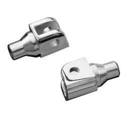 Kuryakyn 7939 Tapered Adapter / Pegs Front Mounts, Chrome For OEM Peg Can-Am, Honda & Suzuki