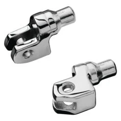 Kuryakyn 8810 Tapered Adapter / Pegs Front Mounts, Chrome For OEM Peg Yamaha