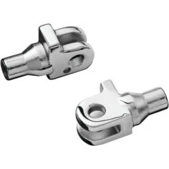 Kuryakyn 8840 Tapered Adapter / Pegs Mounts, Chrome For Triumph