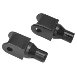 Kuryakyn 8864 Tapered Adapter / Pegs Front/Rear Mounts, Gloss Black For OEM Peg Honda