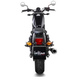 LeoVince 15006B GP Racer Slip-on Exhaust, Matte Black For Honda Rebel 300/500 '17-'22 -COB Motorcycle Shop leovince 15006b gp racer slip on exhaust black image3