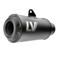 LeoVince 15224FB LV-10 Full Black Slip-on Exhaust For Honda Rebel 300/500 '17- -COB Motorcycle Shop leovince 15224fb lv 10 full black slip on exhaust image3