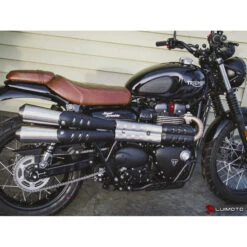 Luimoto 10191201 Vintage Passenger Rider Seat Cover Triumph Street Scrambler (2019-) 13 Luimoto 10191201 Vintage Passenger Rider Seat Cover Triumph Street Scrambler (2019-) -COB Motorcycle Shop luimoto 10191201 diamond passenger seat cover image5