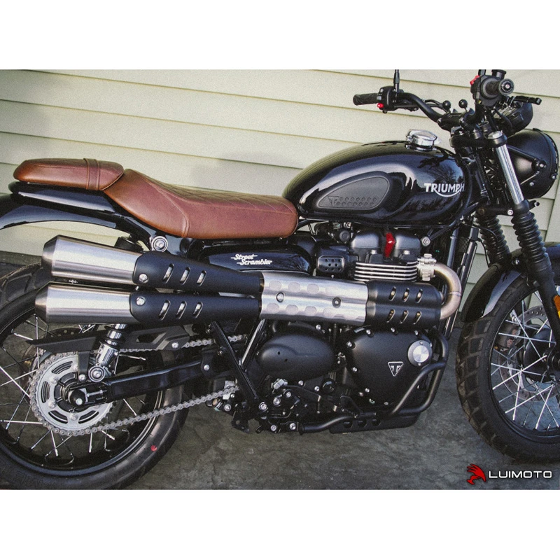 Luimoto 10191201 Vintage Passenger Rider Seat Cover Triumph Street Scrambler (2019-) 7 Luimoto 10191201 Vintage Passenger Rider Seat Cover Triumph Street Scrambler (2019-) - Image 5