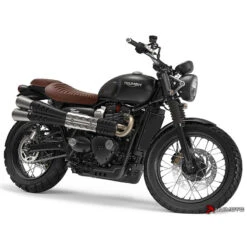 Luimoto 10192201 Vintage Classic Passenger Seat Cover Triumph Street Scrambler (2019-) -COB Motorcycle Shop luimoto 10192201 classic passenger seat cover image4