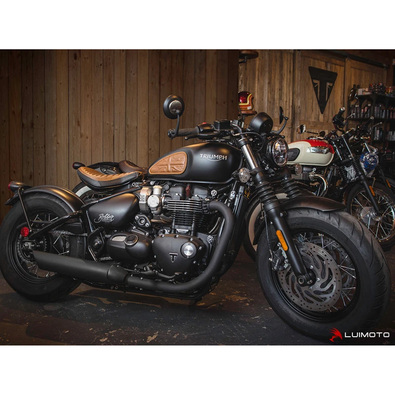 Luimoto 10172101 Vintage Classic Rider Seat Cover For Triumph Bonneville Bobber (2017-) 7 Luimoto 10172101 Vintage Classic Rider Seat Cover For Triumph Bonneville Bobber (2017-) - Image 5