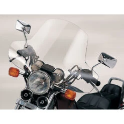 Memphis Shades Malibu 4-Point Handlebar Mounted Universal Windshield - Clear -COB Motorcycle Shop malibu.2