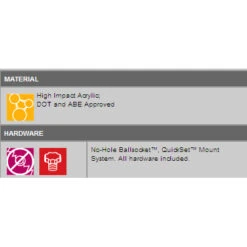 National Cycle Street Shield EX With Mounting Kit 4-Point Handlebar Mounted Universal Windshield -COB Motorcycle Shop materialEX