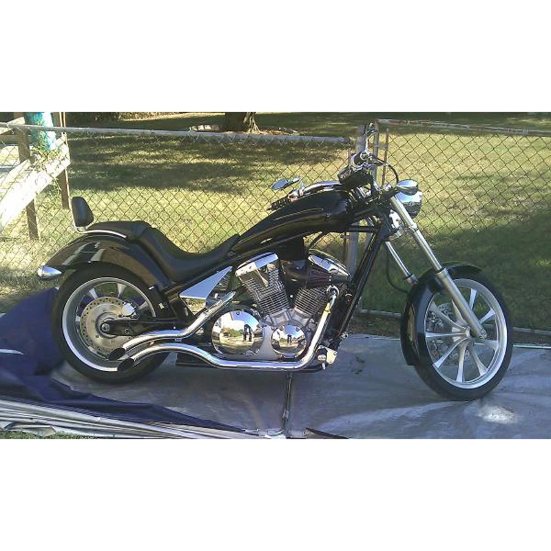 Mortons Custom Infernos Complete Exhaust For Honda Fury (2009-current) 3 Mortons Custom Infernos Complete Exhaust For Honda Fury (2009-current)