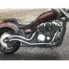 Mortons Custom Lucky 13'z Complete Exhaust, Chrome For Yamaha 1300 Stryker -COB Motorcycle Shop mortons custom morlucky13chrome exhaust