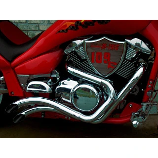 MORTONS CUSTOMs Street Kings 2 Complete Exhaust Boulevard M109R 8 MORTONS CUSTOMs Street Kings 2 Complete Exhaust Boulevard M109R - Image 6