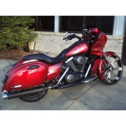 Mortons Custom True Dual Pipes Complete Exhaust For Kawasaki Vaquero (2011-current)