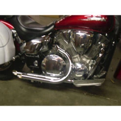 MORTONS CUSTOM X-Factors Complete Exhaust VTX1300 -COB Motorcycle Shop mortons custom morvtx1300xfactors exhaust image2