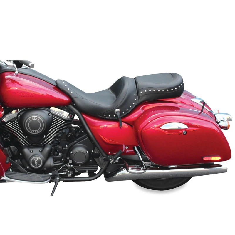 Mustang 76286 Standard Touring One-Piece Seat, Black For Vulcan 1700 Vaquero '11-'19 3 Mustang 76286 Standard Touring One-Piece Seat, Black For Vulcan 1700 Vaquero '11-'19