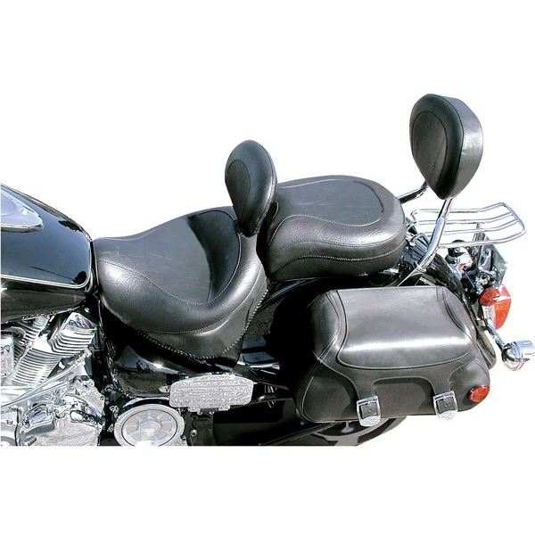 Mustang 79191 Vintage Seat With Driver Backrest For Yamaha Road Star (1999-current) 4 Mustang 79191 Vintage Seat With Driver Backrest For Yamaha Road Star (1999-current) - Image 2