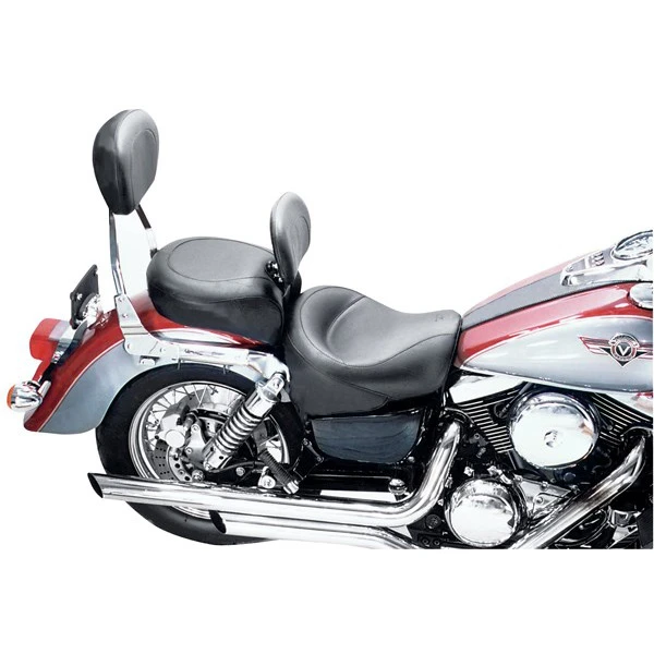 Mustang 79211 Wide Touring Vintage Seat With Backrest For Kawasaki Vulcan 1500 Classic 4 Mustang 79211 Wide Touring Vintage Seat With Backrest For Kawasaki Vulcan 1500 Classic - Image 2