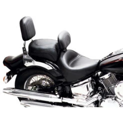 Mustang 79221 Two Piece Vintage Seat With Driver Backrest For Yamaha V-Star 1100 Custom -COB Motorcycle Shop mustang 79221 vintage seat image2