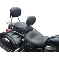 Mustang 79233 Wide Touring Seat With Driver Backrest, Studs For Kawasaki Nomad 1500 -COB Motorcycle Shop mustang 79233 wide touring seat driver image3
