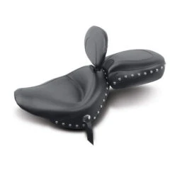 Mustang 79250 Wide Touring Seat With Backrest, Studs For Kawasaki Vulcan 800 And Classic