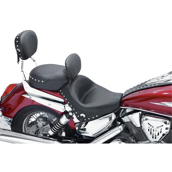 Mustang 79326 Wide Touring Seat With Driver Backrest, Studs For Honda VTX1300 Retro 4 Mustang 79326 Wide Touring Seat With Driver Backrest, Studs For Honda VTX1300 Retro - Image 2