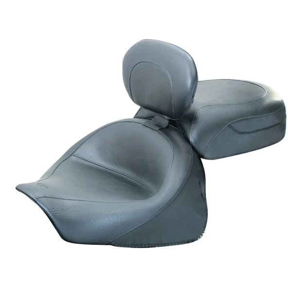 Mustang 79351 Vintage Seat With Driver Backrest For Kawasaki Vulcan 1600 Classic / Nomad 5 Mustang 79351 Vintage Seat With Driver Backrest For Kawasaki Vulcan 1600 Classic / Nomad - Image 3