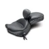 Mustang 79370 Wide Touring Seat With Backrest, Studs For Kawasaki Vulcan 2000 (2004-2010) -COB Motorcycle Shop mustang 79370 wide touring seat image1