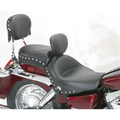 Mustang 79390 Two Piece Wide Touring Seat With Backrest, Studs For Honda VT750 Aero 4 Mustang 79390 Two Piece Wide Touring Seat With Backrest, Studs For Honda VT750 Aero - Image 2