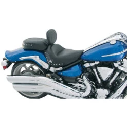 Mustang 79550 Two Piece Wide Touring Seat With Backrest, Studs For Yamaha Raider -COB Motorcycle Shop mustang 79550 two piece wide touring seat raider image2