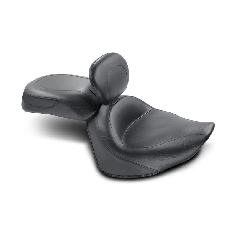 Mustang 79551 Two Piece Wide Touring Vintage Seat With Backrest For Yamaha Raider 3 Mustang 79551 Two Piece Wide Touring Vintage Seat With Backrest For Yamaha Raider