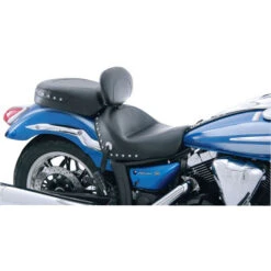 Mustang 79570 Two Piece Wide Touring Seat With Backrest, Studs For Yamaha V-Star 950 -COB Motorcycle Shop mustang 79570 two piece wide touring seat image3