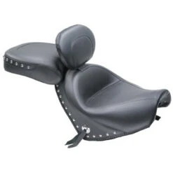 Mustang 79620 Two Piece Wide Touring Seat With Backrest, Studs For Suzuki Boulevard C50