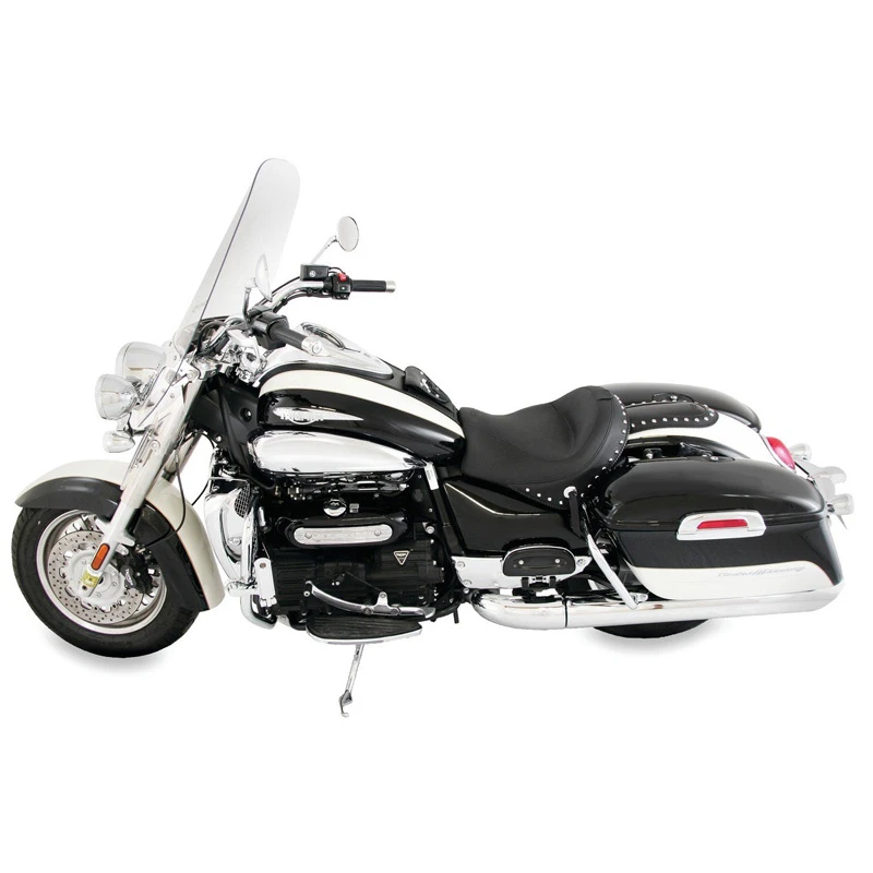 Mustang 79780 Standard Touring Two-Piece Seat W/ Backrest For Rocket III Touring '08-'18 4 Mustang 79780 Standard Touring Two-Piece Seat W/ Backrest For Rocket III Touring '08-'18 - Image 2