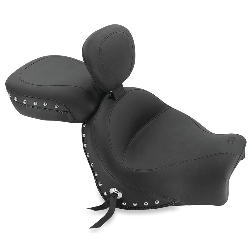 Mustang 79780 Standard Touring Two-Piece Seat W/ Backrest For Rocket III Touring '08-'18 3 Mustang 79780 Standard Touring Two-Piece Seat W/ Backrest For Rocket III Touring '08-'18