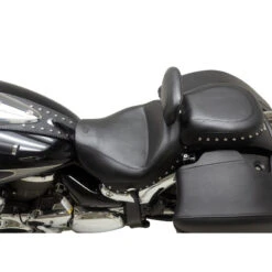 Mustang 89202 Wide Touring Solo Seat, W/ Backrest For Suzuki Boulevard C90T '15-'19 -COB Motorcycle Shop mustang 89202 wide touring solo seat w backrest image3
