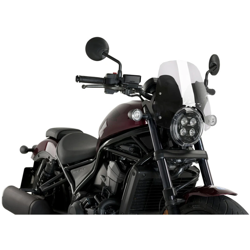 Puig 20819W New Generation Sport Windshield For Honda Rebel 1100 (2021-) 3 Puig 20819W New Generation Sport Windshield For Honda Rebel 1100 (2021-)