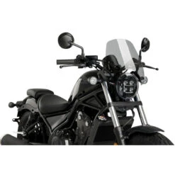 Puig 3829W New Generation Sport Windshield For Honda Rebel 300/500 (2017-) 7 Puig 3829W New Generation Sport Windshield For Honda Rebel 300/500 (2017-) -COB Motorcycle Shop puig 3829w ng sport windshield image2
