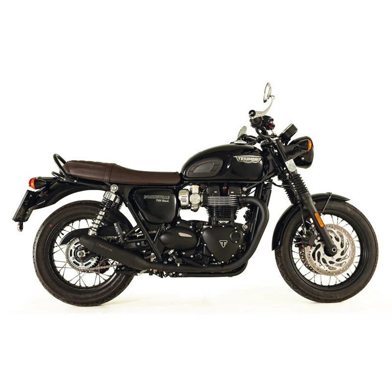 Remus 007702 918018LR Custom Tapered Exhausts, Black For Triumph Bonneville T120 '18- 4 Remus 007702 918018LR Custom Tapered Exhausts, Black For Triumph Bonneville T120 '18- - Image 2