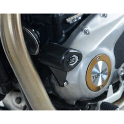 R&G CP0436BL Aero Crash Protectors Triumph Bonneville Bobber 2017- -COB Motorcycle Shop rg cp0436bl aero crash protectors image6