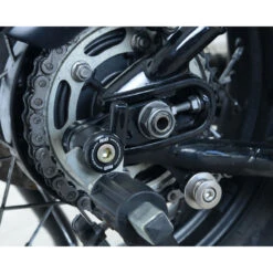R&G CR0067BK Offset Swingarm Spools Triumph Bonneville Bobber & Street Cup (2017-) 9 R&G CR0067BK Offset Swingarm Spools Triumph Bonneville Bobber & Street Cup (2017-) -COB Motorcycle Shop rg cr0067bk offset swingarm spools image4