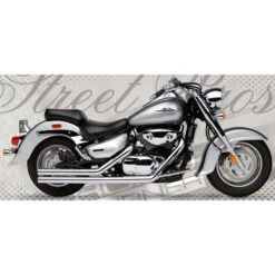 Road Burner RB-01-6040 2.5in Street Pros Exhaust For Suzuki Boulevard C90 '05-'10
