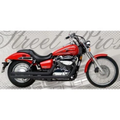 Road Burner RB-015-2004 2.5inch Street Pros Exhaust, Black Honda Spirit VT750 C2 '07-'11