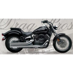 Road Burner RB-031-4020 3 Inch Drag Pros Exhaust For Yamaha V-Star 1100 (1999-2009)