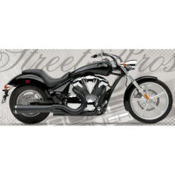 Road Burner RB-055-2065-Sabre Velocity Pro Exhaust, Black For Honda Sabre VT1300CS '10-'11